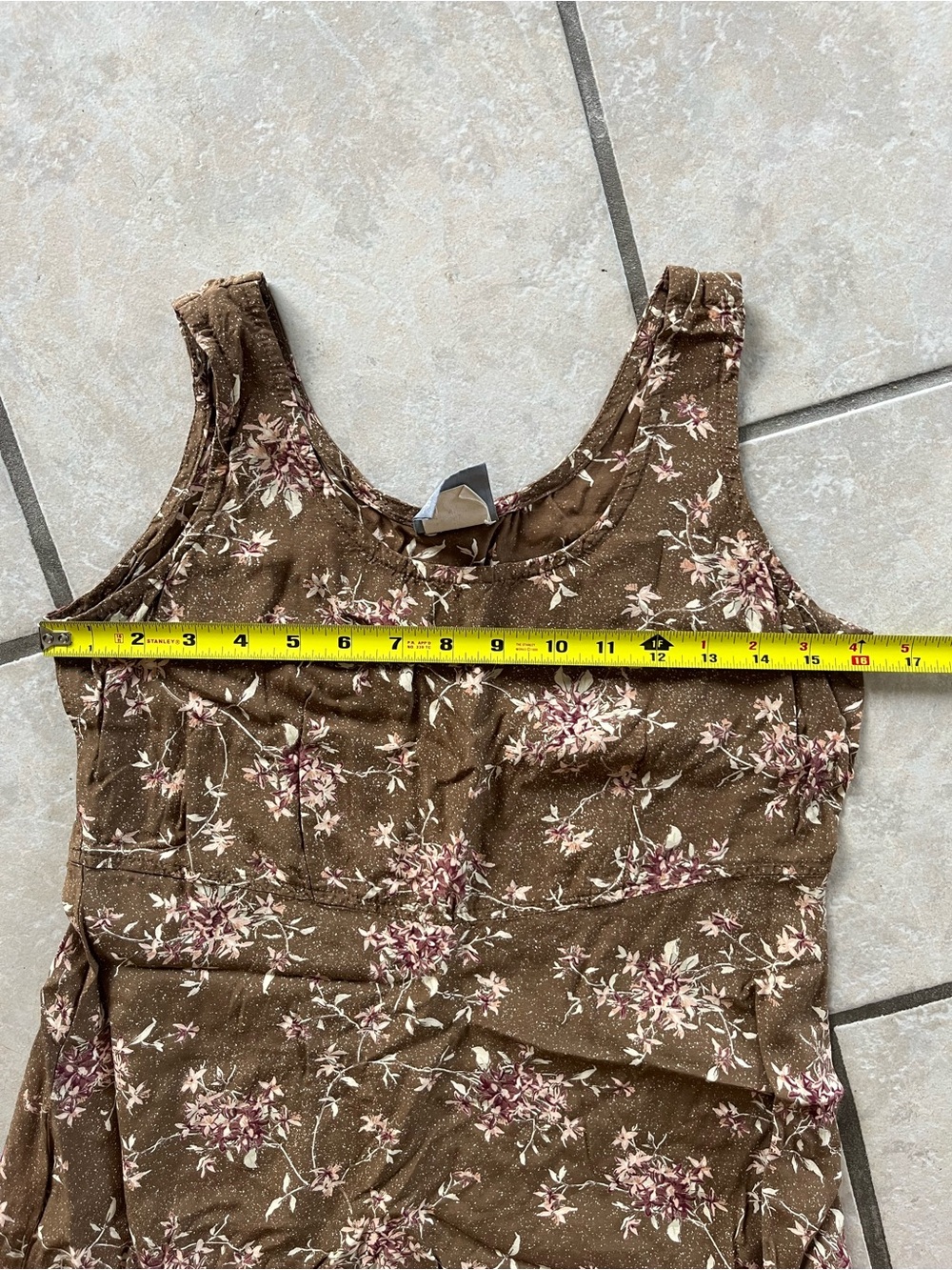 Rabbit Rabbit Rabbit Designs Brown Floral Midi/Maxi Dress - Picture 6 of 9